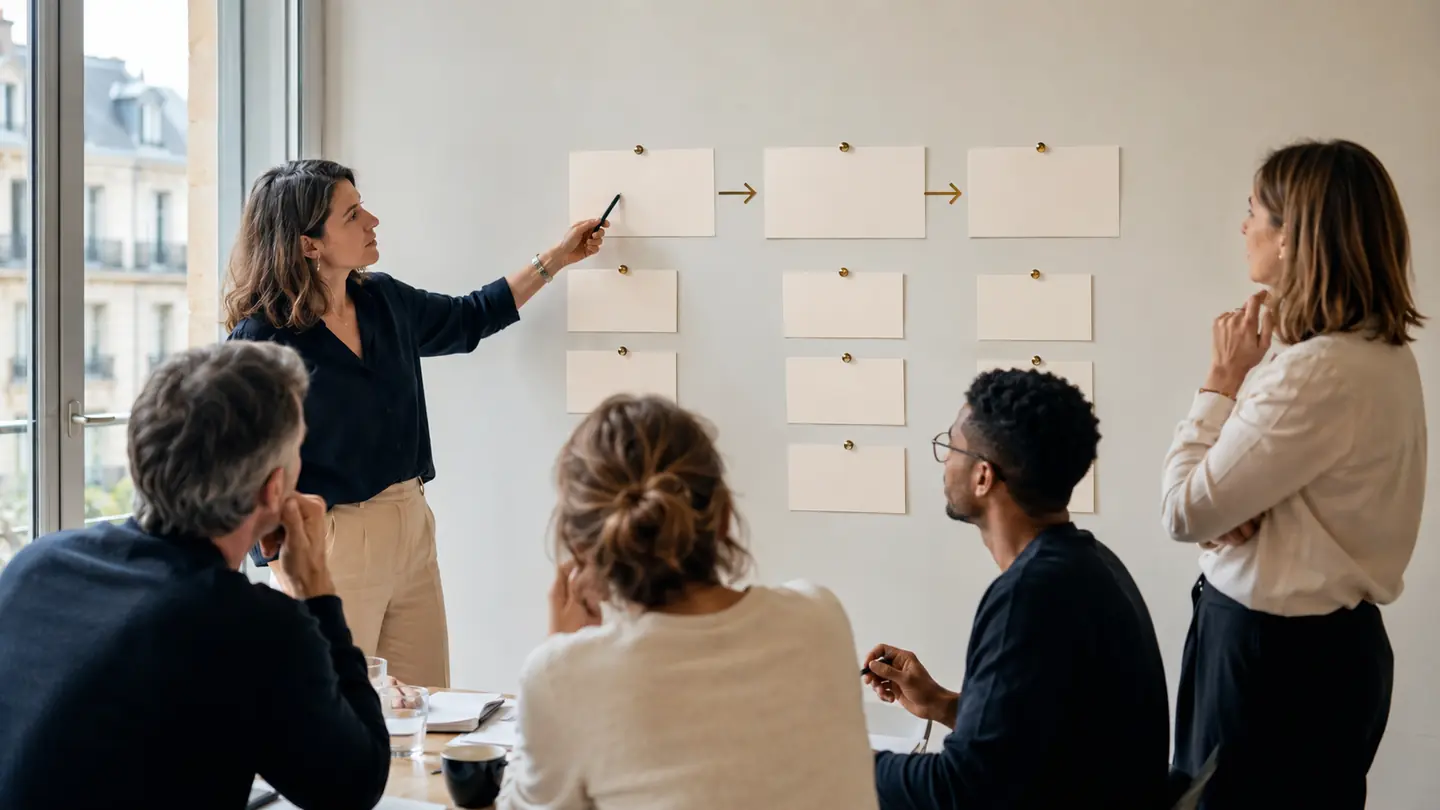 Une équipe priorise ses premiers cas d’usage de l’intelligence artificielle en entreprise.