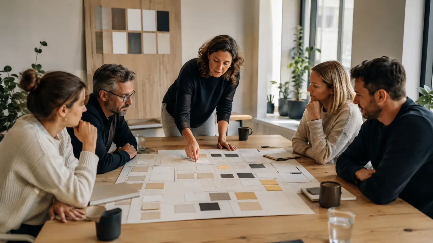 Une équipe identifie les facteurs de stress et les actions de prévention lors d’un atelier.