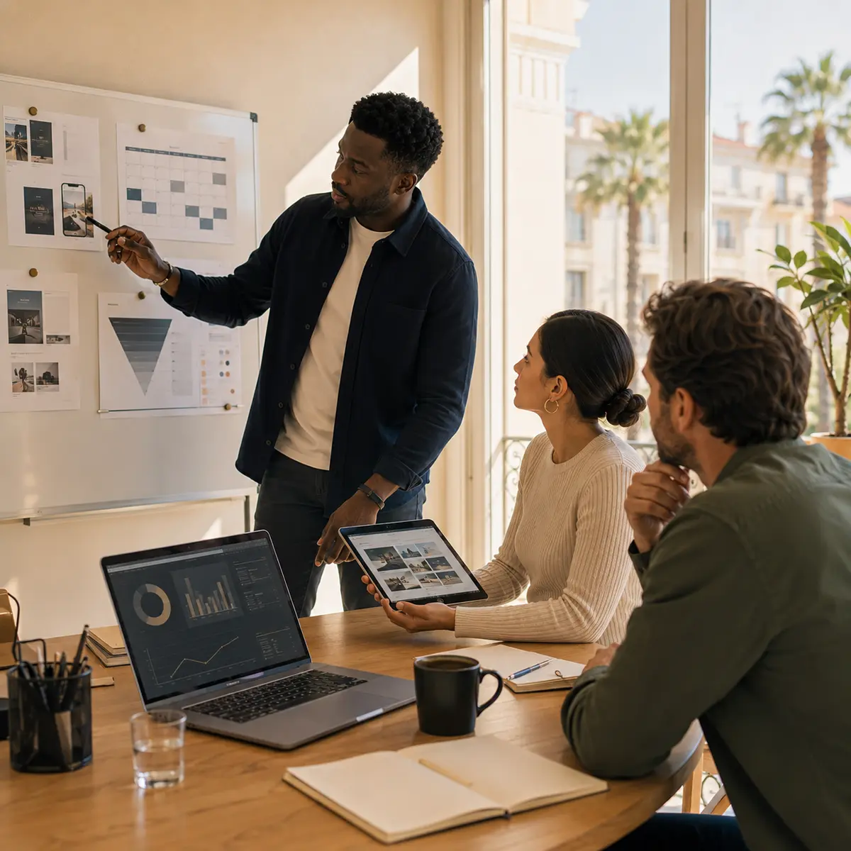 Atelier de stratégie marketing digital en équipe